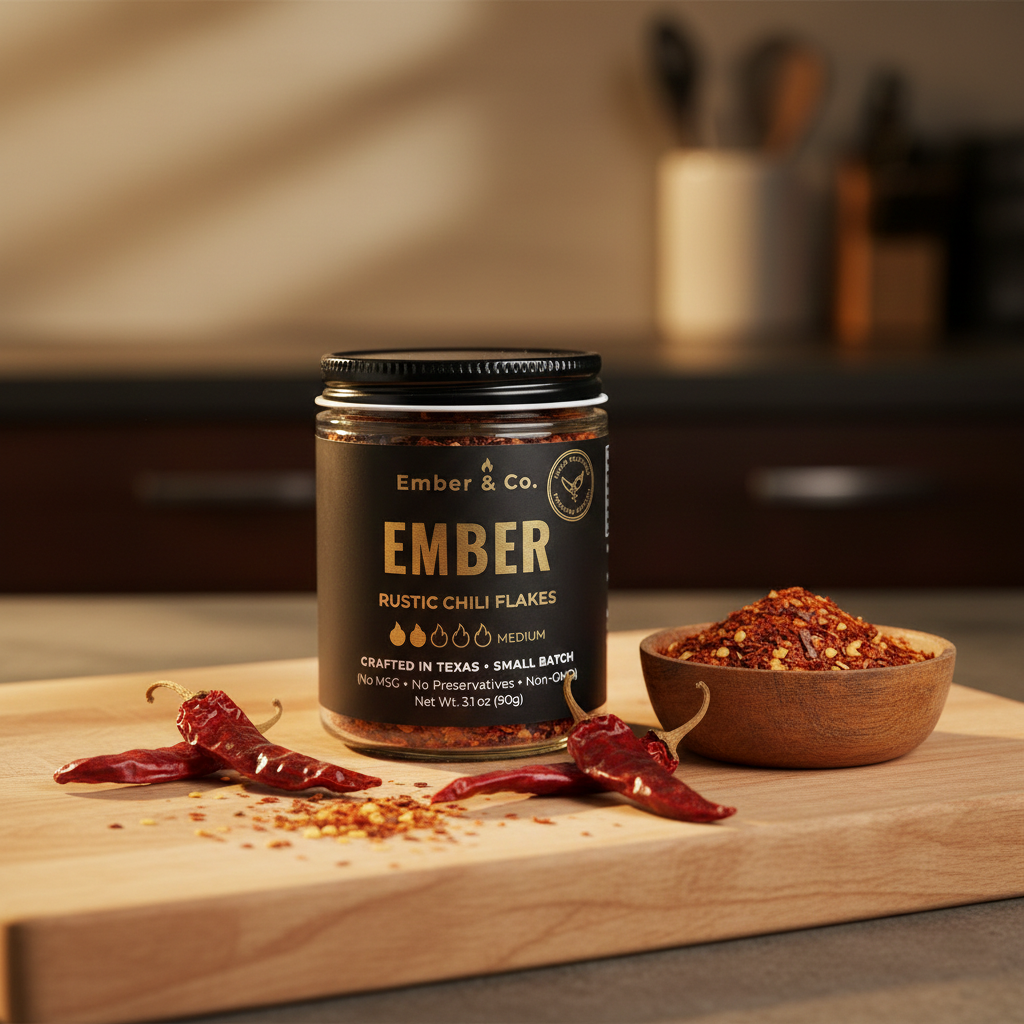 Ember Rustic Chili Flakes – Balanced Heat