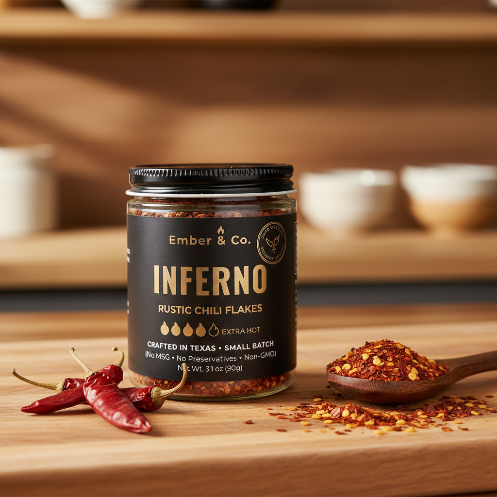 Inferno Rustic Chili Flakes – Intense Heat