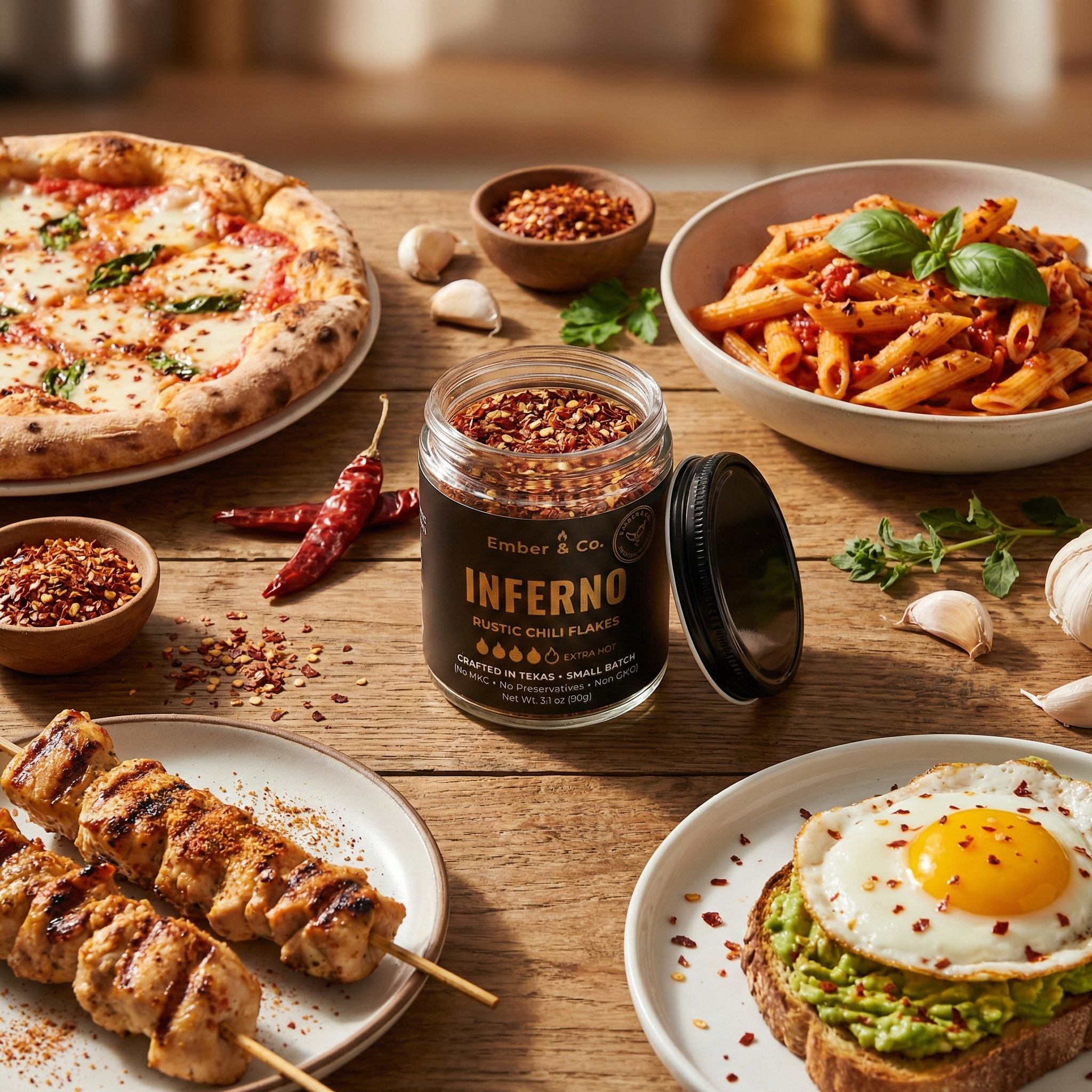 Inferno Rustic Chili Flakes – Intense Heat